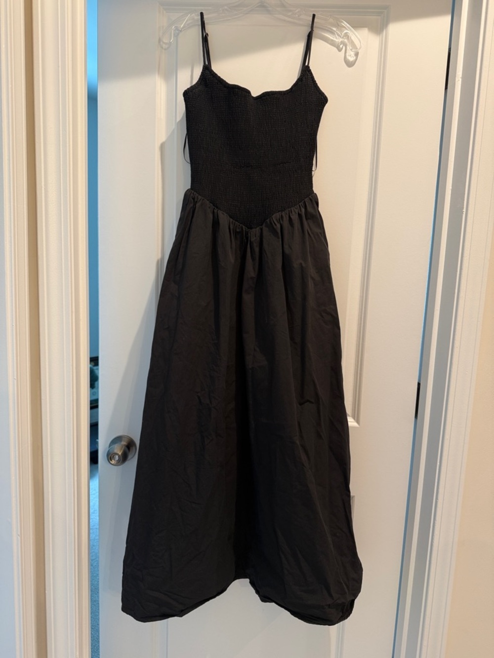DISSH Classic Black Spaghetti Strap Maxi Dress